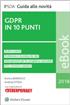 eBook - GDPR in 10 punti